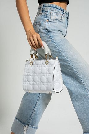 کیف دستی سفید زنانه سایز متوسط NBİBAGS - کد 774775125
