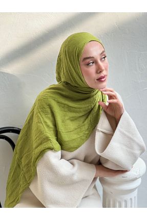 شال سبز زنانه پنبه ای Modakaşmir - کد 895901496