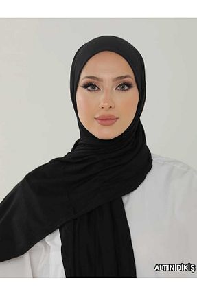 شال مشکی زنانه ویسکون ALTIN DİKİŞ - کد 895893050