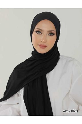 شال مشکی زنانه ویسکون ALTIN DİKİŞ - کد 895893050
