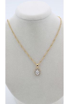گردنبند استیل ( فولاد ) زرد زنانه استیل (فولاد) XUPING JEWELRY - کد 895917872