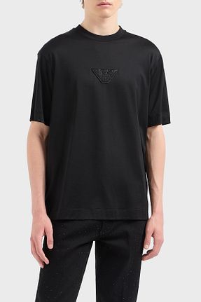 تیشرت مشکی مردانه رگولار Emporio Armani - کد 897204695