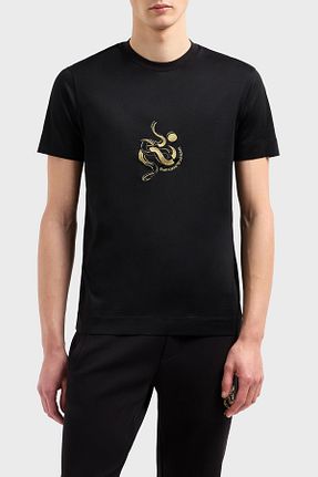 تیشرت مشکی مردانه رگولار Emporio Armani - کد 897204800
