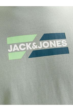 تیشرت سبز مردانه یقه دوچرخه Jack & Jones - کد 867727776