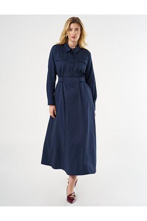 لباس حجاب سرمه ای زنانه رگولار Kayra - کد 895978854