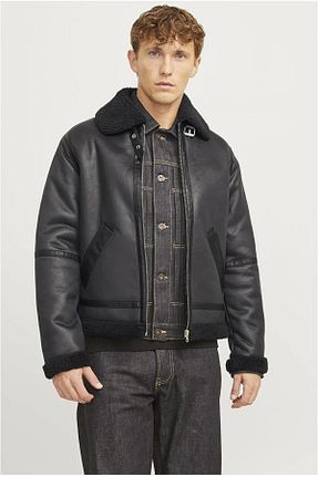 کاپشن مشکی مردانه رگولار Jack & Jones - کد 895983387