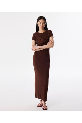 لباس قهوه ای زنانه تریکو Twist - کد 896005005