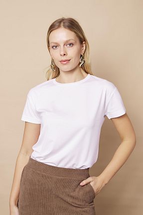بلوز سفید زنانه ساده Jument - کد 896029934