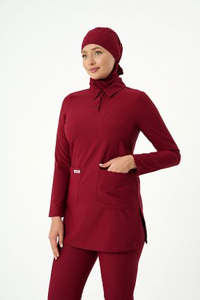 لباس ایمنی کار زرشکی almesta - کد 896028711