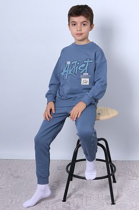 ست گرمکن آبی بچه گانه پنبه ای HÇM - کد 897259134