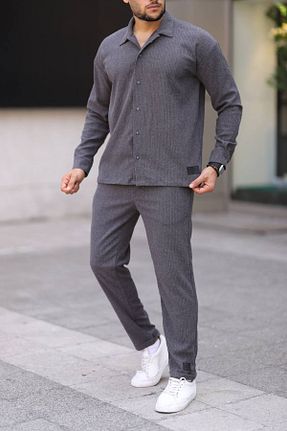 ست کرمکن اسپرت طوسی مردانه پنبه پلی استر Louis Park - کد 897412294