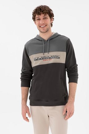 سوئیشرت طوسی مردانه ساده U.S. Polo Assn. - کد 896042771