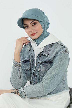 کلاه شنای حجاب فیروزه ای زنانه Aisha