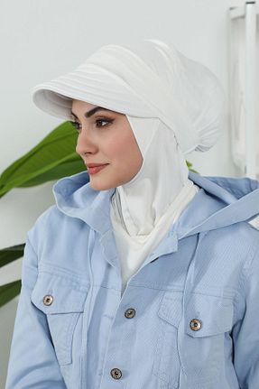کلاه شنای حجاب بژ زنانه Aisha