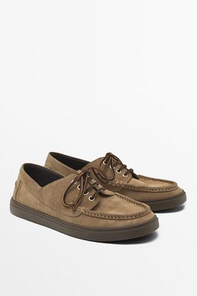 کفش کلاسیک قهوه ای مردانه چرم خالص Massimo Dutti - کد 896043464