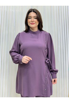 ست بالاتنه و پائین تنه حجاب بنفش زنانه سایز بزرگ GK - کد 896056961