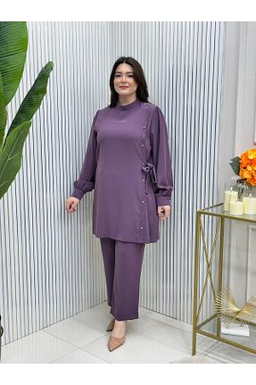 ست بالاتنه و پائین تنه حجاب بنفش زنانه سایز بزرگ GK - کد 896056961