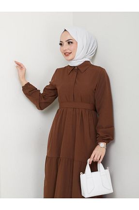 لباس قهوه ای زنانه بافتنی exxitcollection - کد 897261157