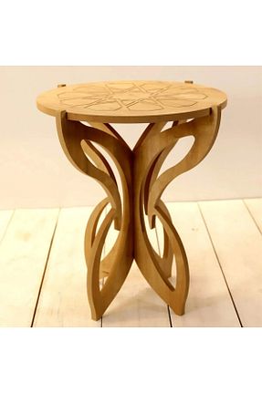 میز عسلی قهوه ای MDF Noveluxe - کد 896081956