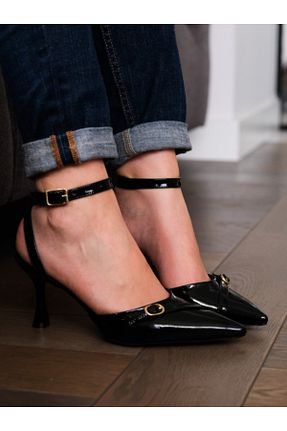 کفش پاشنه بلند کلاسیک مشکی زنانه چرم مصنوعی Munshoes - کد 896082770