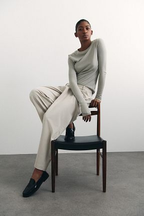 شلوار قهوه ای زنانه بافتنی H&M - کد 895464586