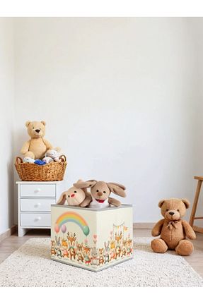 جعبه نگداری بژ پارچه PRENDİ HOME - کد 820431162