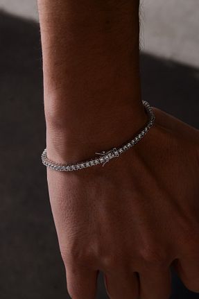 دستبند نقره سفید مردانه 925 عیار Ricco Jewellery - کد 896068507