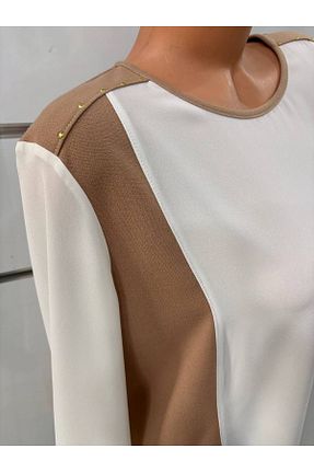 بلوز سفید زنانه ساده Aker - کد 896083716