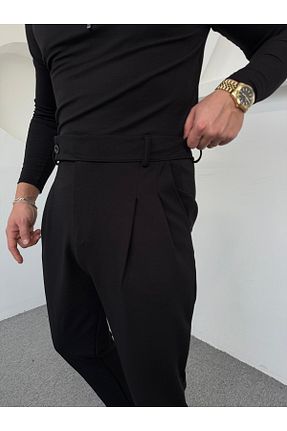 ست بالاتنه و پائین تنه مشکی مردانه بافت Torias Man - کد 897416614