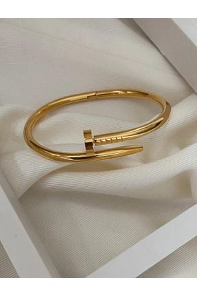 دستبند استیل (فولاد) زرد زنانه استیل (فولاد) HEYjewelry - کد 896086815
