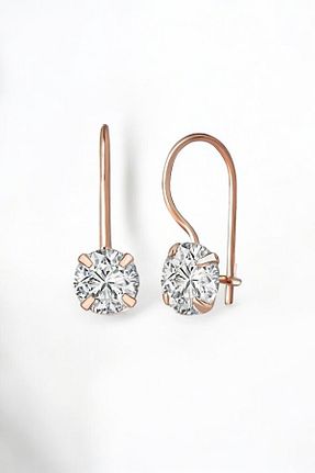 گوشواره نقره صورتی زنانه 925 عیار jelux silver - کد 839875489