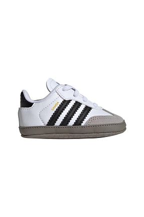 کفش اسنیکر سفید بچه گانه بند دار adidas - کد 889679994