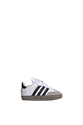 کفش اسنیکر سفید بچه گانه بند دار adidas - کد 889679994