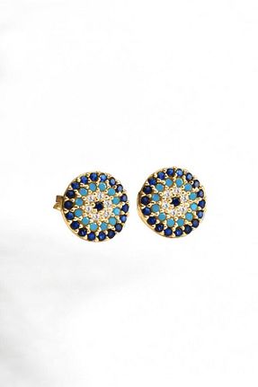 گوشواره نقره طلائی زنانه 925 عیار jelux silver - کد 850635038