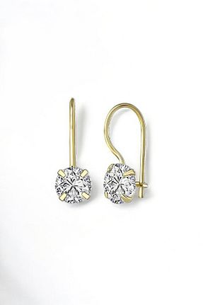 گوشواره نقره طلائی زنانه 925 عیار jelux silver - کد 839876097