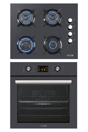 ست هود و اجاق گاز طوسی گارانتی نمایندگی رسمی KUMTEL - کد 257478092