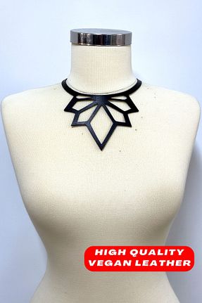 چوکر مشکی چرم مصنوعی Angels Passion - کد 896068477