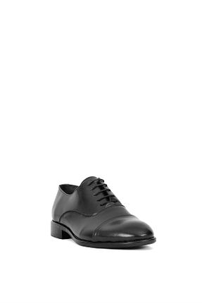 کفش کلاسیک مشکی مردانه چرم خالص Ayakkabı Fuarı - کد 896141989