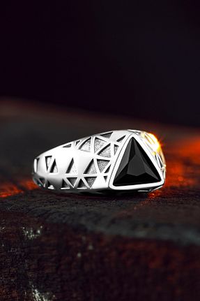 انگشتر نقره مشکی مردانه 925 عیار Ring Of The King - کد 896153661