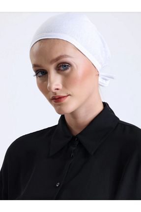 روسری سفید ساده Deray - کد 896163083