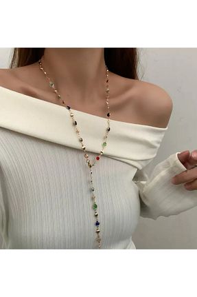 گردنبند استیل ( فولاد ) رنگی زنانه استیل (فولاد) Zess store - کد 896199975