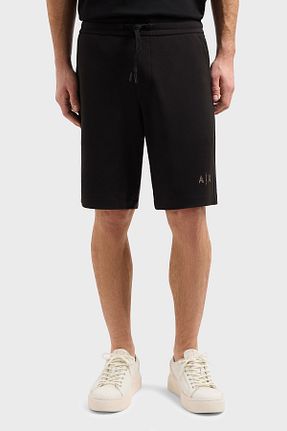 شلوارک و برمودا مشکی مردانه Relaxed Armani Exchange - کد 897429886