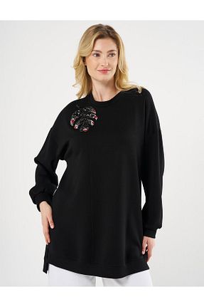 سوئیشرت حجاب مشکی زنانه بافتنی Kayra - کد 896217070