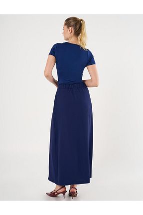 دامن حجاب سرمه ای زنانه رگولار Kayra - کد 896217106