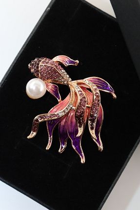 سنجاق سینه رنگی زنانه فلزی KEEBA - کد 897907374