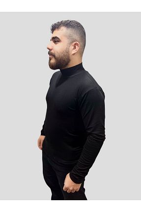 بادی مشکی مردانه یقه ماهیگیر Gizem iç giyim - کد 896229752
