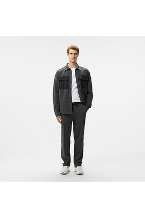 شلوار طوسی مردانه پنبه ای Lacoste - کد 871120031