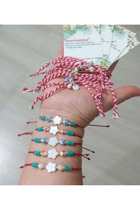 دستبند جواهر آبی زنانه منجق Funny Takılar - کد 896240355
