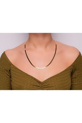 گردنبند استیل ( فولاد ) طلائی زنانه استیل (فولاد) BİG SHİNE JEWELLERY - کد 896272223