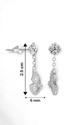 گوشواره نقره زنانه 925 عیار jelux silver - کد 793552119